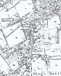 King's Heath 1887 map